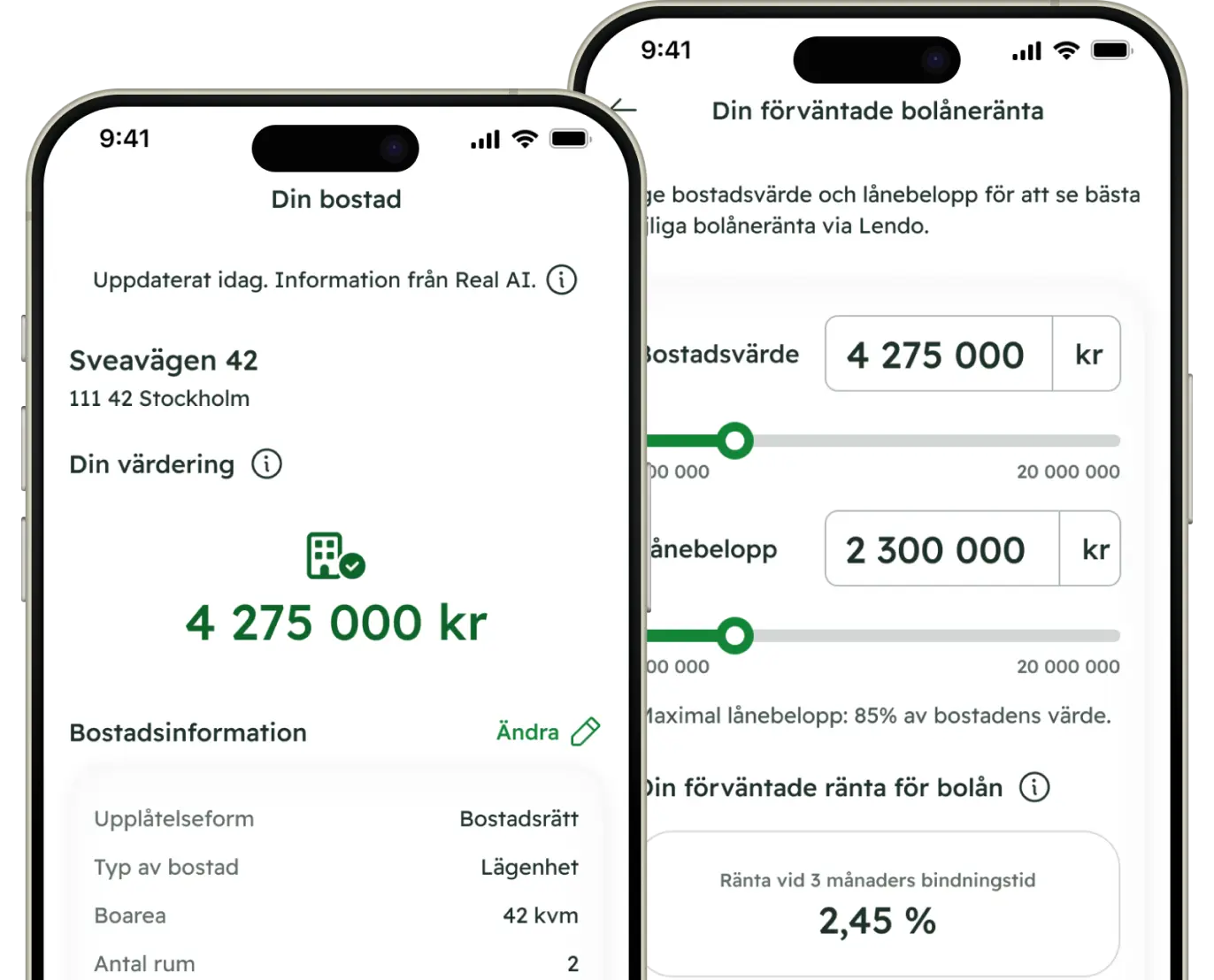 Kreddy App views